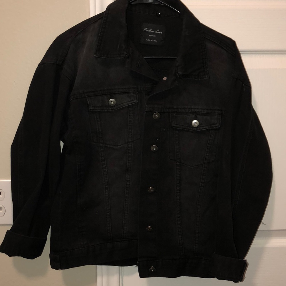 Brand new black jean jacket